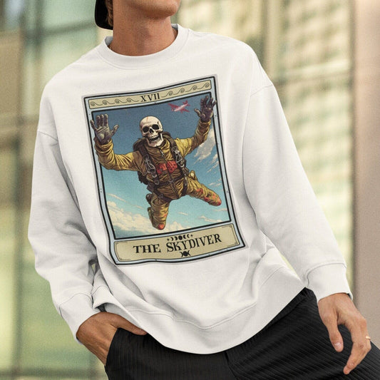 The Skydiver Tarot Card Sweatshirt, Skydiving