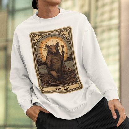 The Rat Tarot Card Sweatshirt, Animal Lover