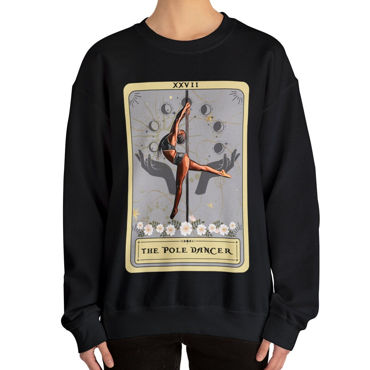 The Pole Dancer Tarot Card Sweatshirt, Pole Dance