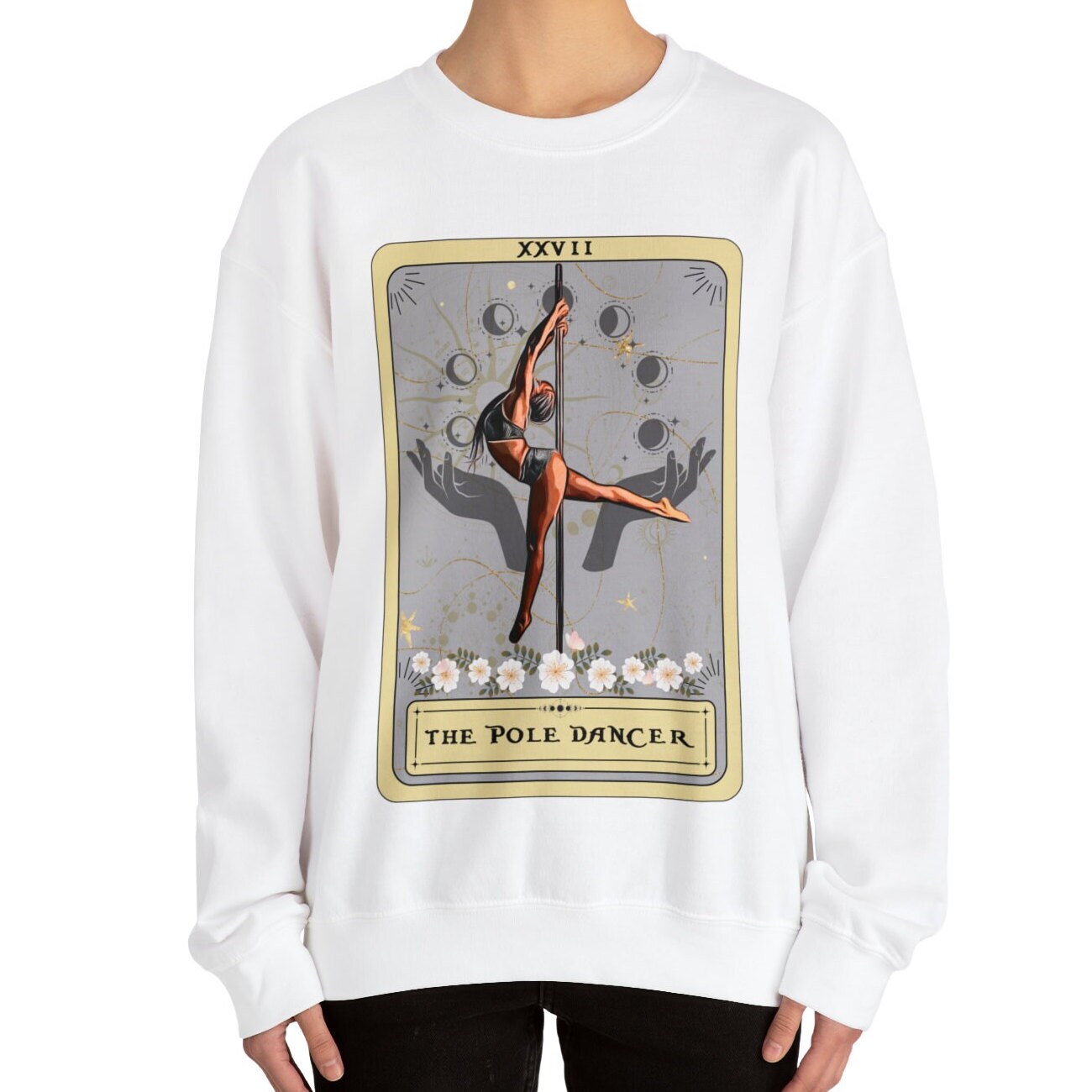 The Pole Dancer Tarot Card Sweatshirt, Pole Dance