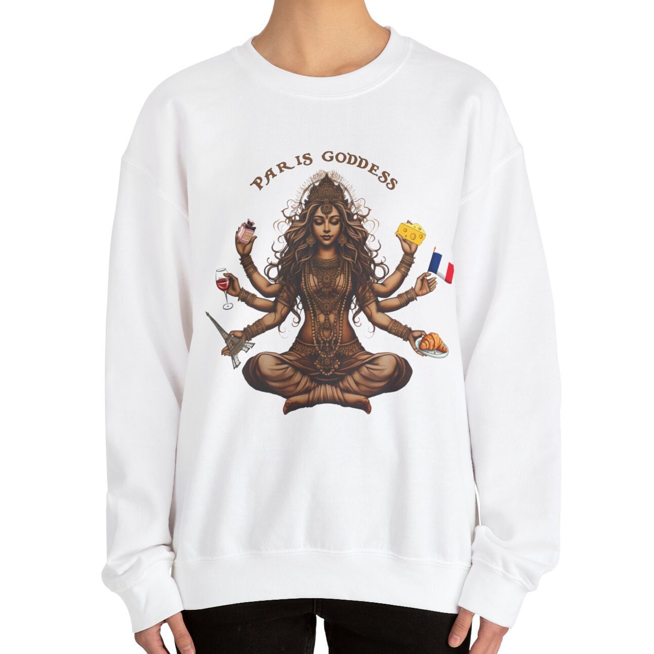 Paris Goddess Sweatshirt, Paris France