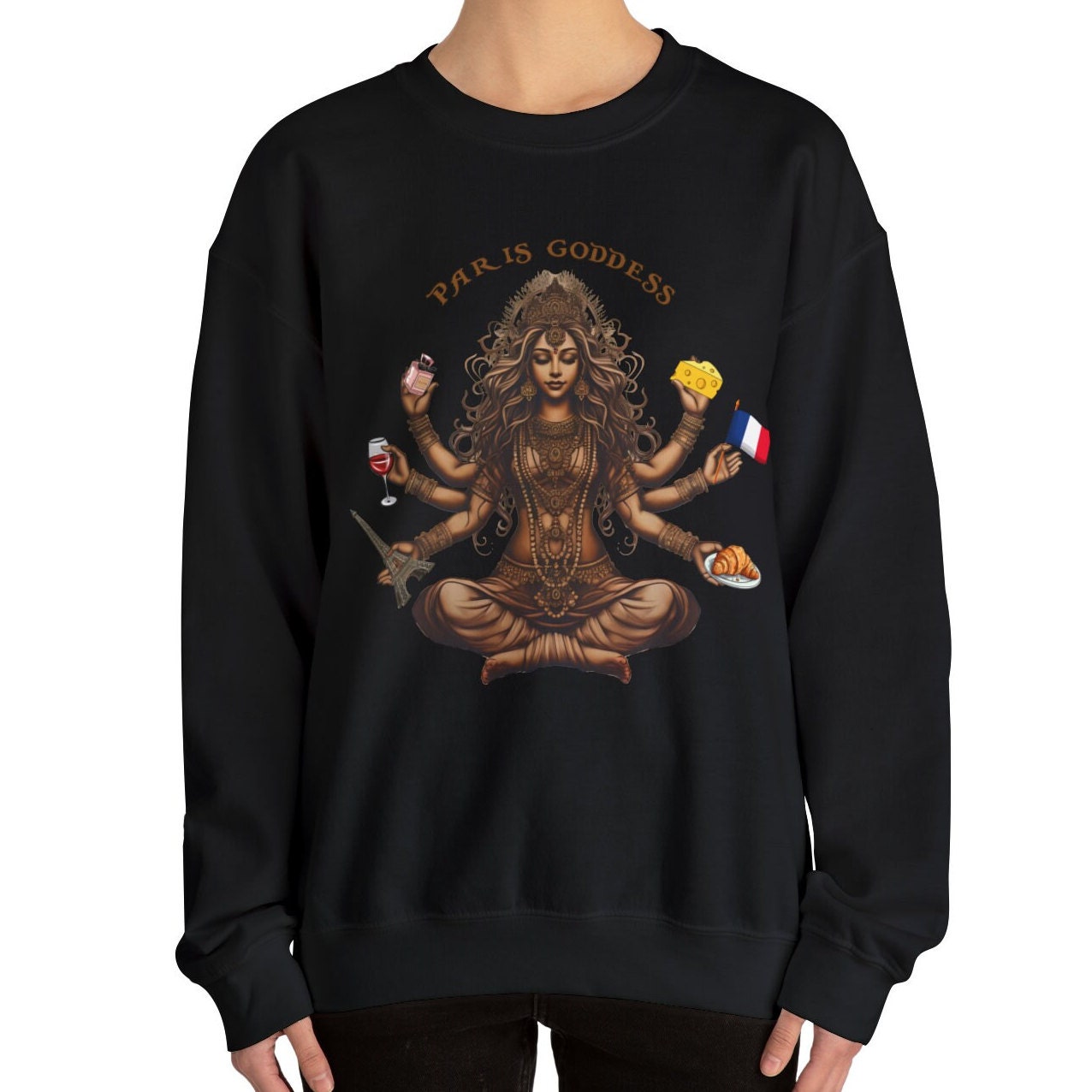 Paris Goddess Sweatshirt, Paris France