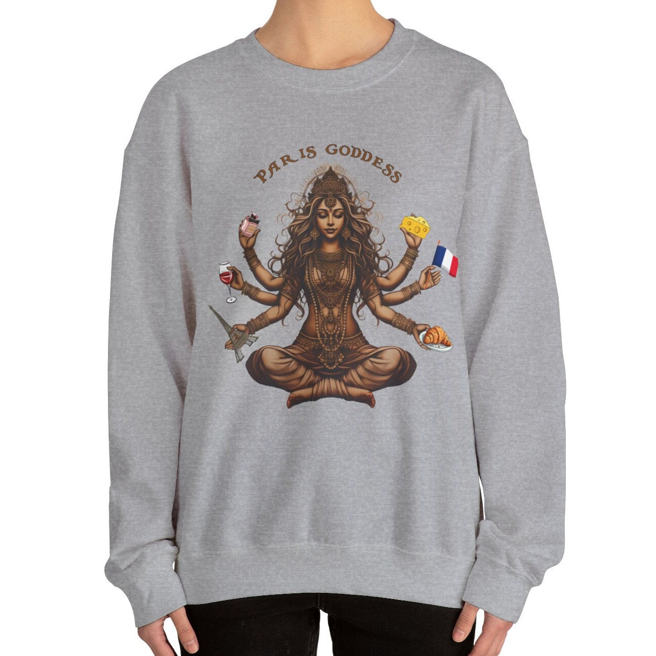 Paris Goddess Sweatshirt, Paris France