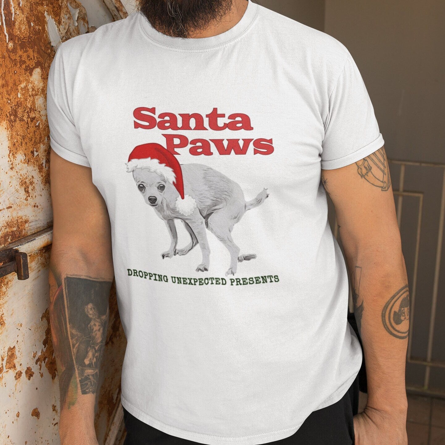 Christmas Dog Pooping Shirt, Chihuahua