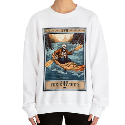 The Kayaker Tarot Card Sweatshirt, Kayaking