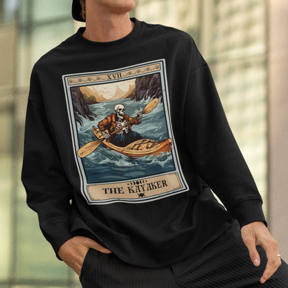 The Kayaker Tarot Card Sweatshirt, Kayaking