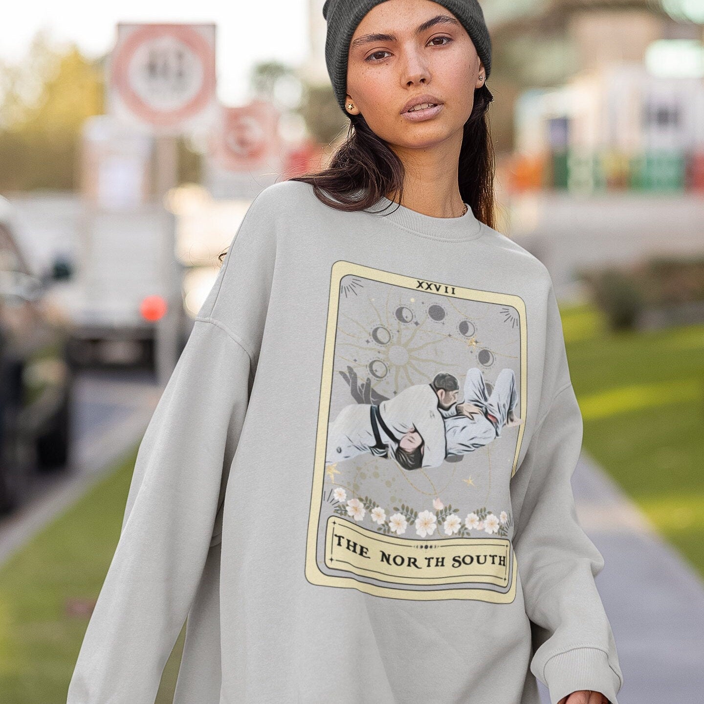 Jiu Jitsu Sweatshirt, The North South Tarot Card