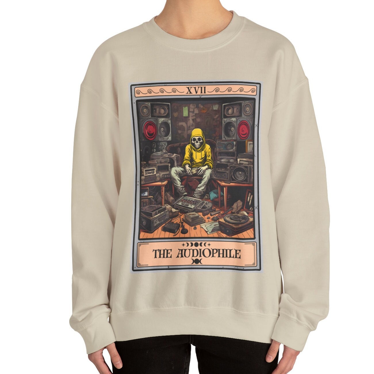 The Audiophile Tarot Card Sweatshirt