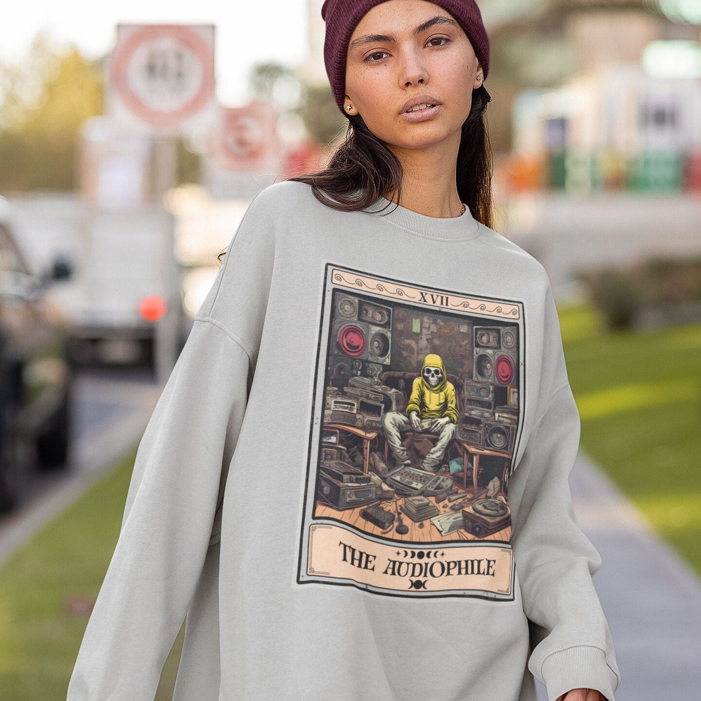 The Audiophile Tarot Card Sweatshirt