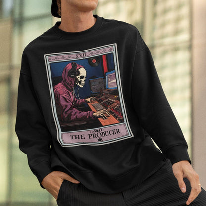 The Producer Tarot Card Sweatshirt, Music Producer Recording Studio