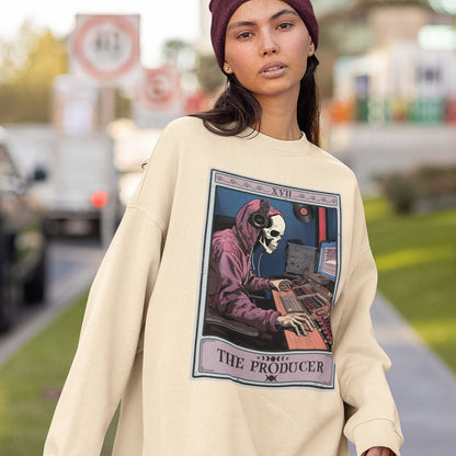 The Producer Tarot Card Sweatshirt, Music Producer Recording Studio