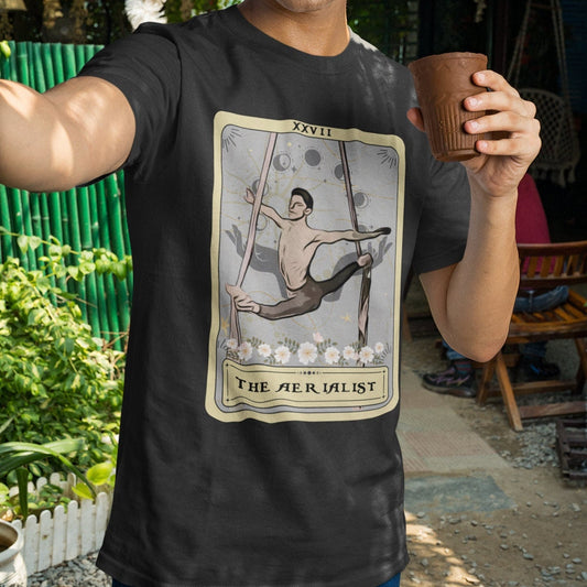 The Aerialist Tarot Card Shirt, Male Aerialist