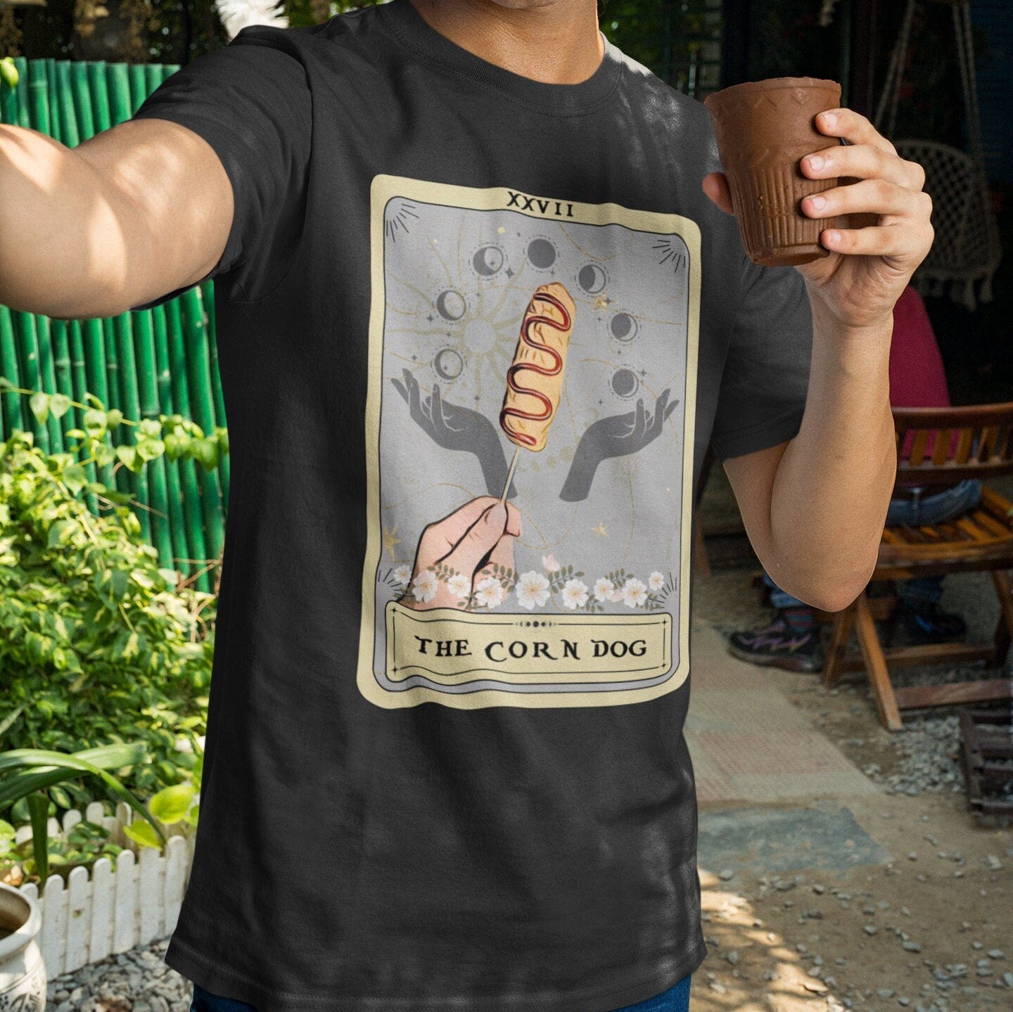 The Corn Dog Tarot Card Shirt