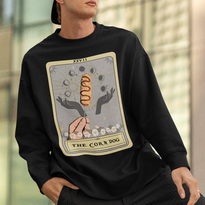 The Corn Dog Tarot Card Sweatshirt