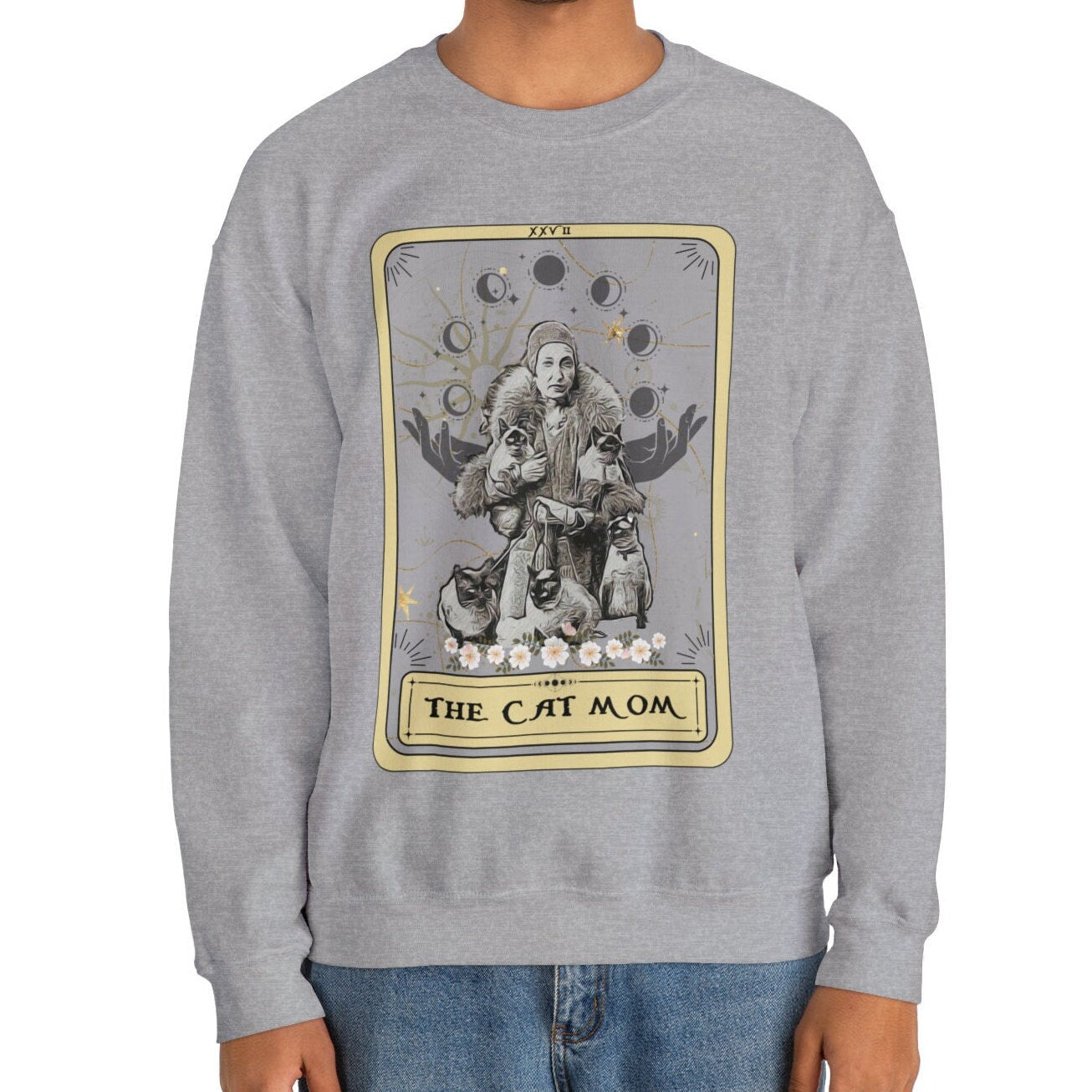 The Cat Mom Tarot Card Sweatshirt