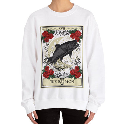 The Salmon Tarot Card Sweatshirt, Fish Lover