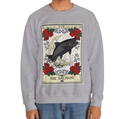 The Salmon Tarot Card Sweatshirt, Fish Lover