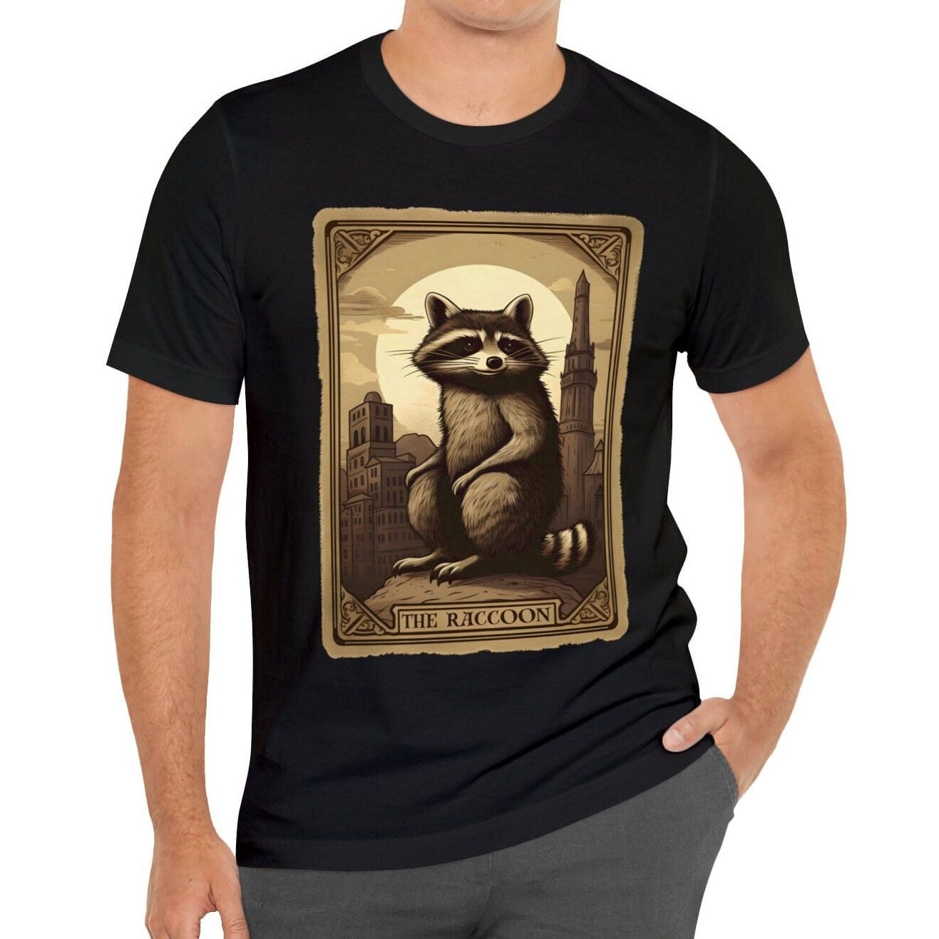 The Raccoon Tarot Card Shirt, Animal Lover