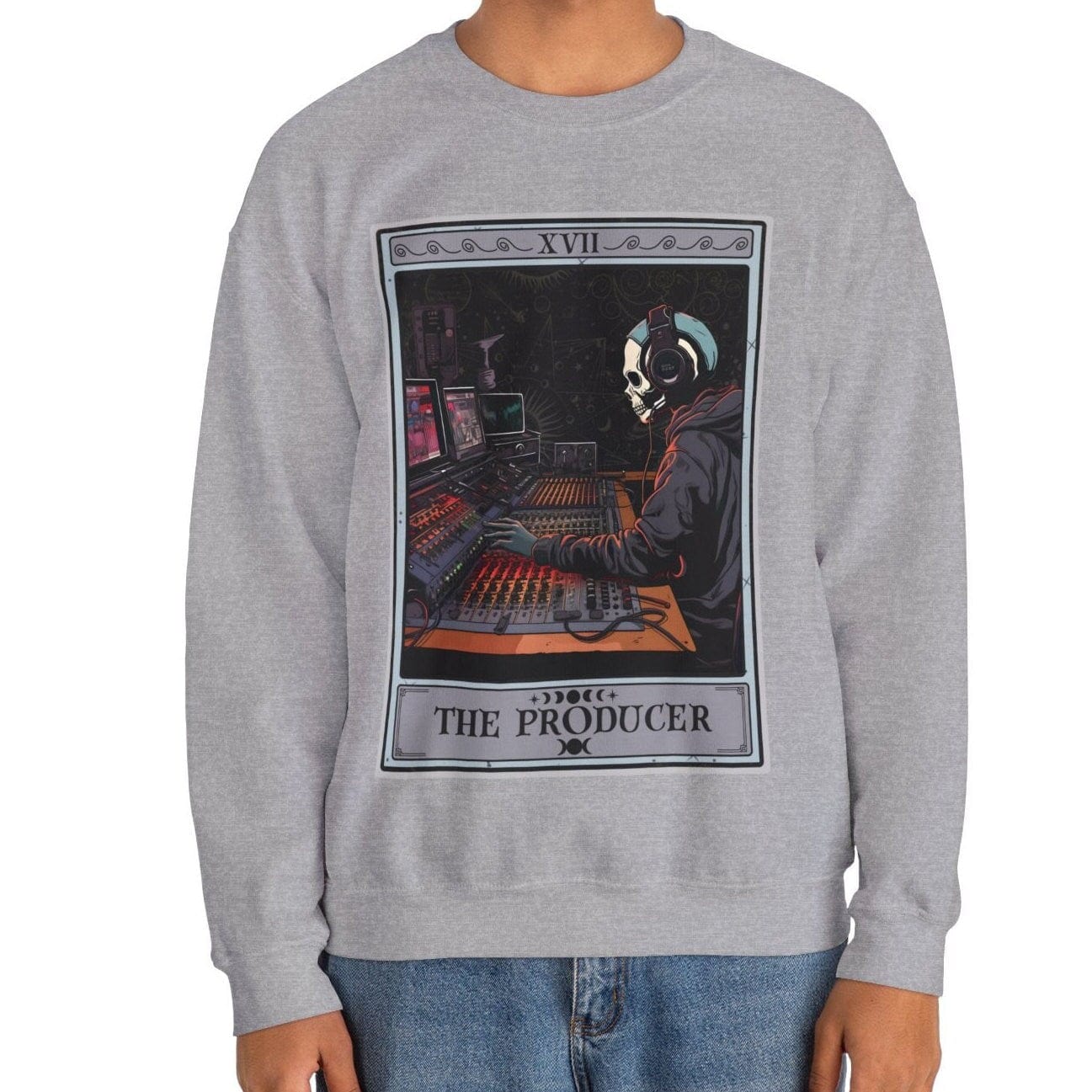 The Producer Tarot Card Sweatshirt, Music Recording Studio