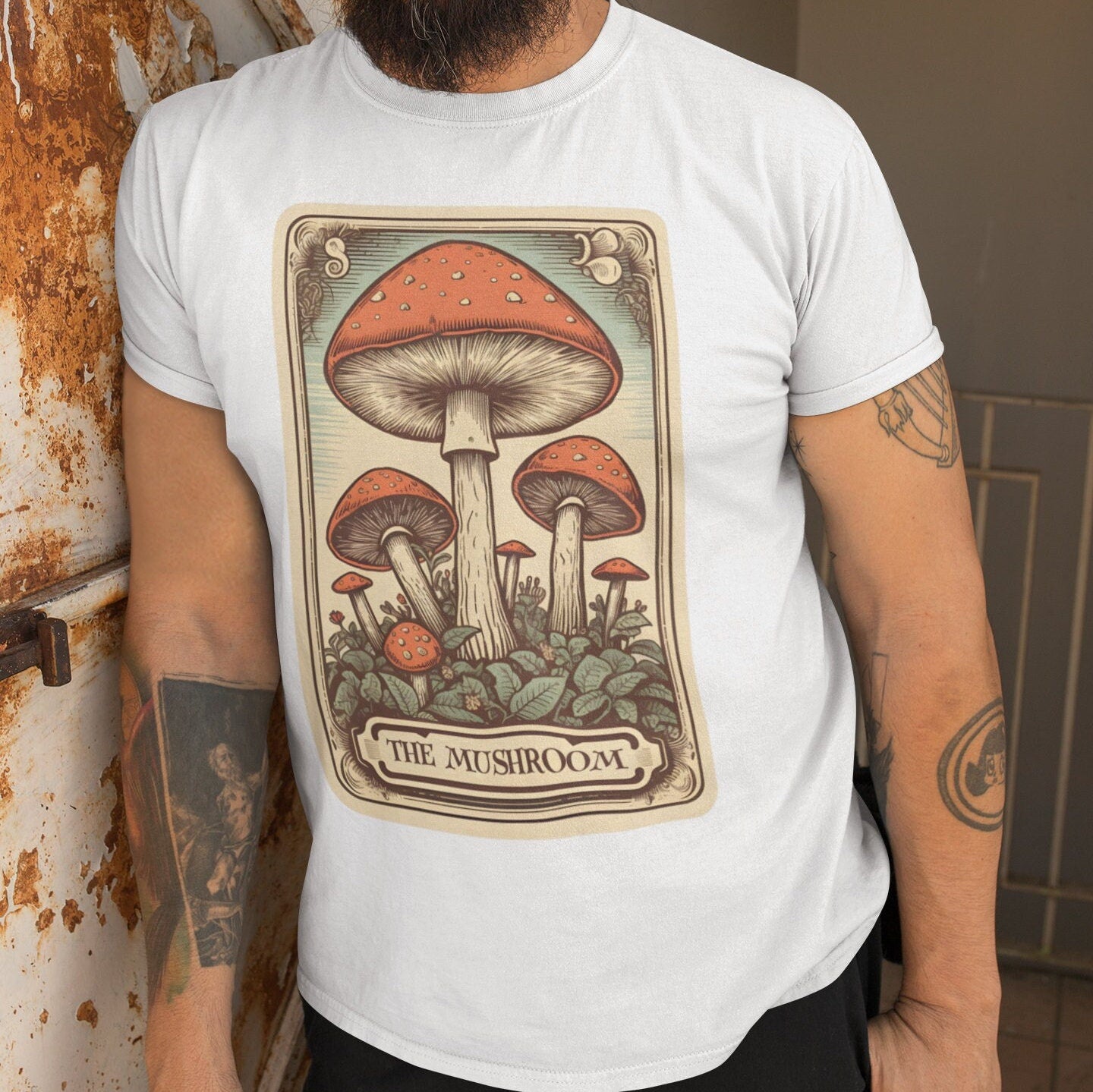 The Mushroom Tarot Card Shirt, Foraging