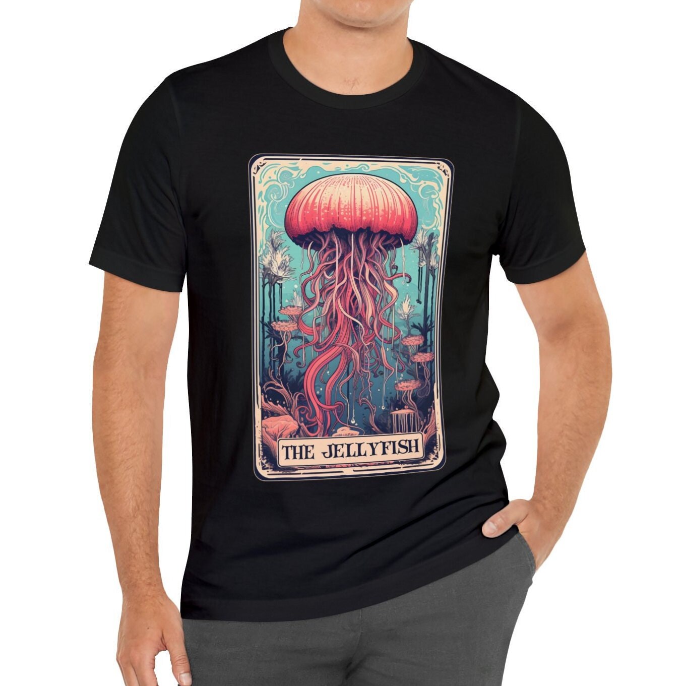 The Jellyfish Tarot Card Shirt, Ocean Marine Biologist