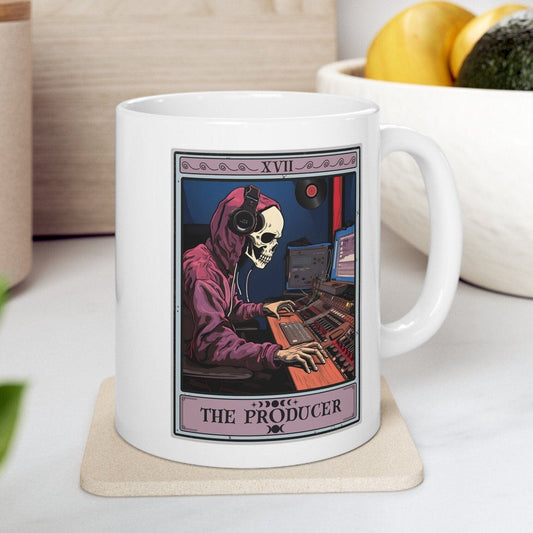 The Producer Tarot Card Mug, Music Recording Studio