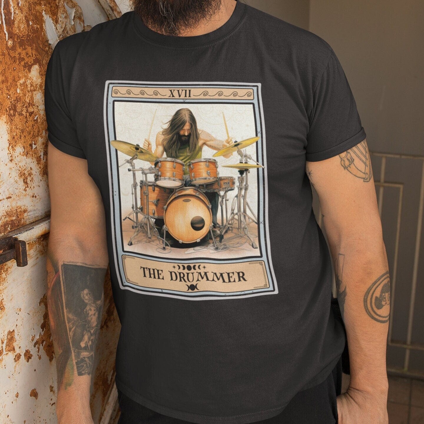 The Drummer Tarot Card Shirt, Drums Player