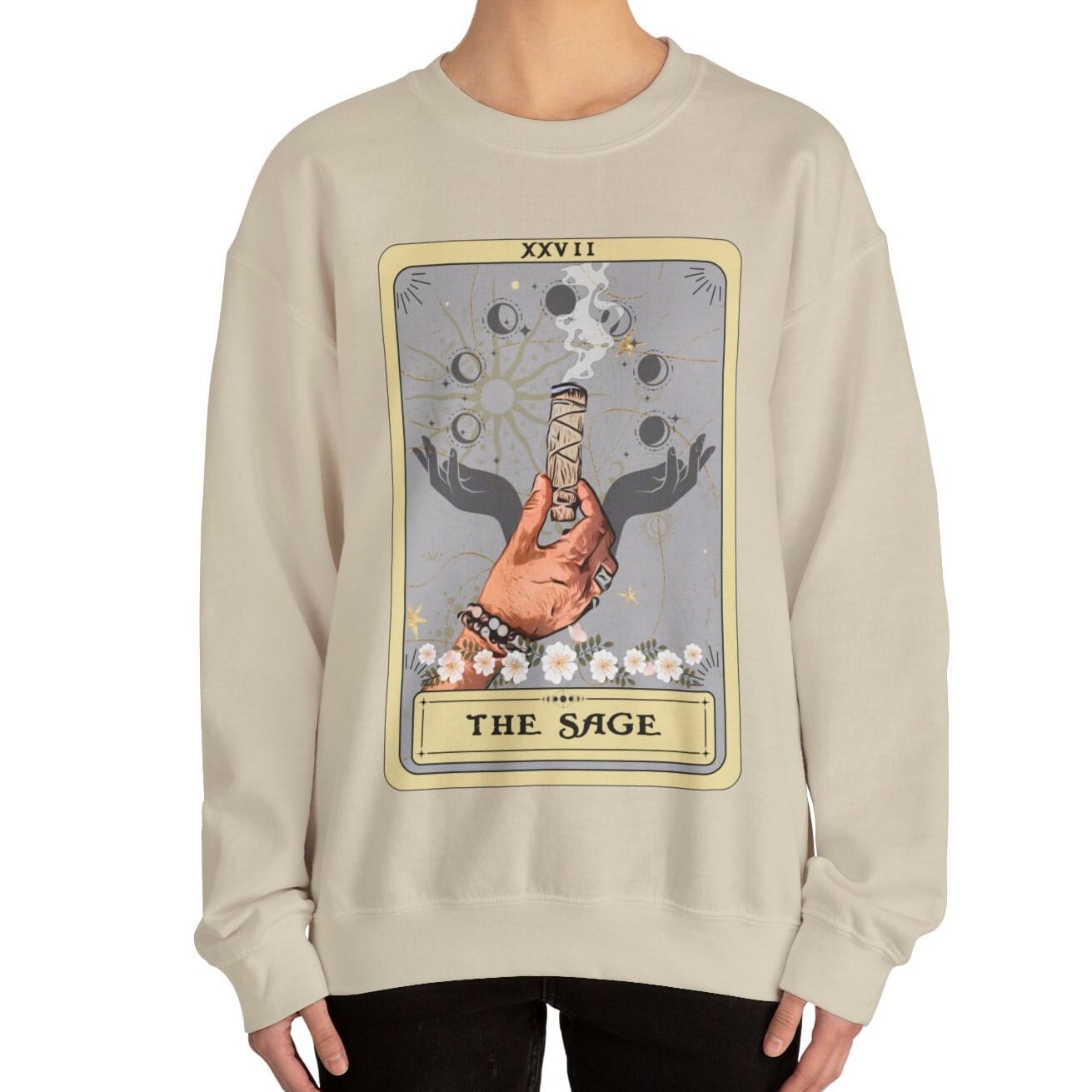 The Sage Tarot Card Sweatshirt, Apothecary Herbology