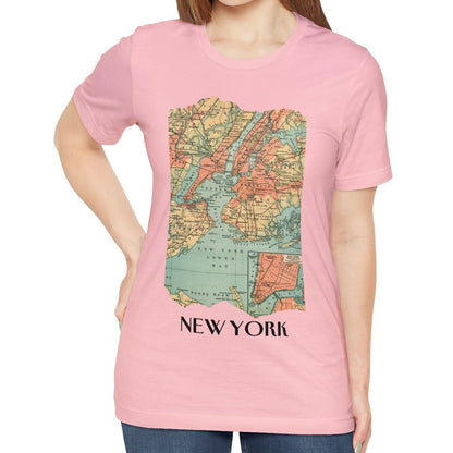 New York City Vintage Map T-shirt