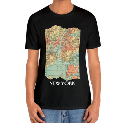 New York City Vintage Map T-shirt