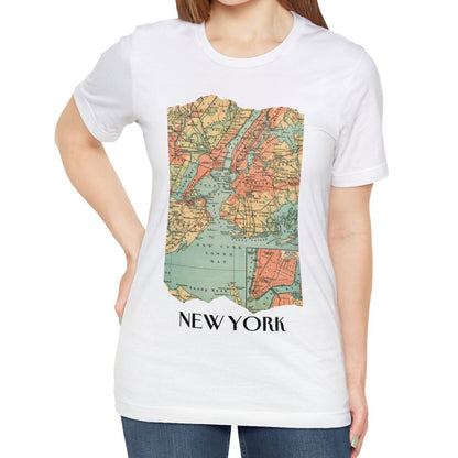 New York City Vintage Map T-shirt