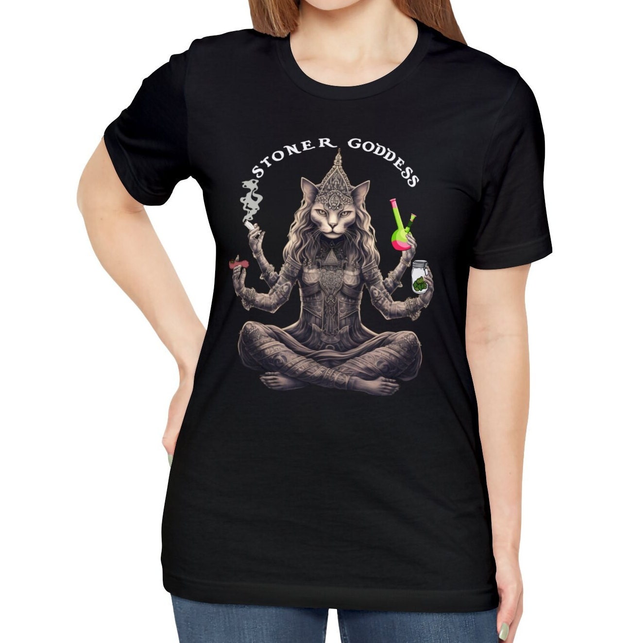 Stoner Cat Goddess Shirt