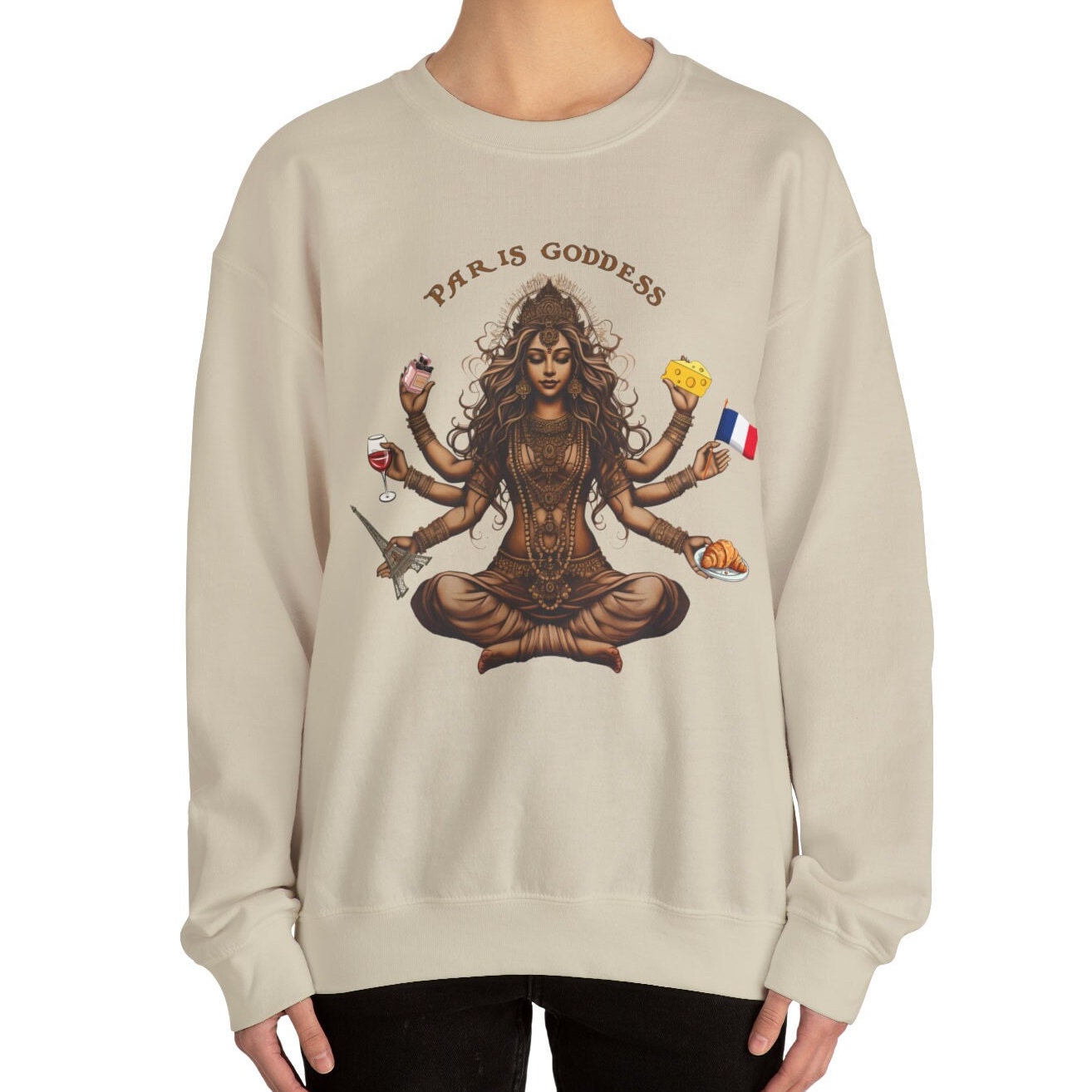 Paris Goddess Sweatshirt, Paris France