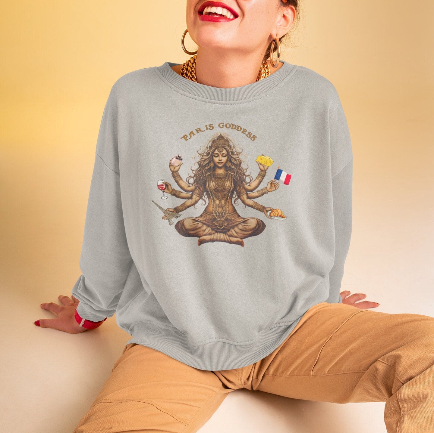 Paris Goddess Sweatshirt, Paris France