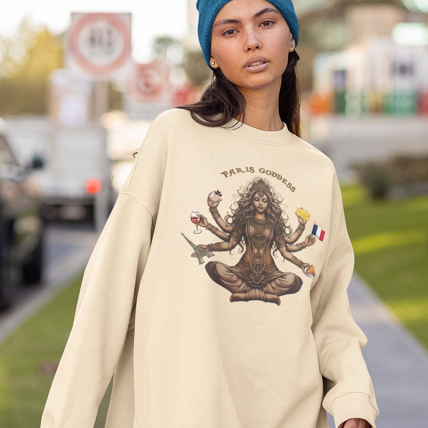 Paris Goddess Sweatshirt, Paris France