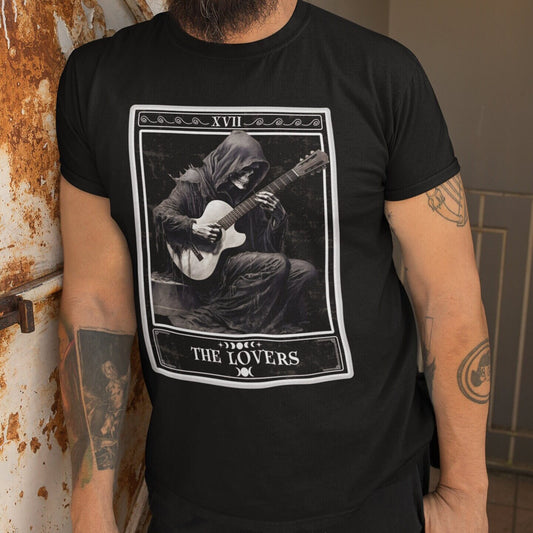 The Lovers Tarot Card Shirt, Guitar Player