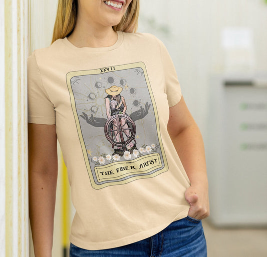 The Fiber Artist Tarot Card Shirt, Yarn Lover