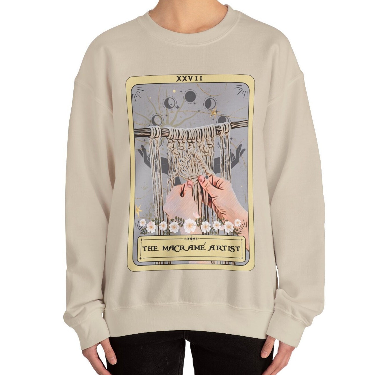 The Macrame Artist Tarot Card Sweatshirt