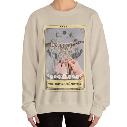 The Macrame Artist Tarot Card Sweatshirt