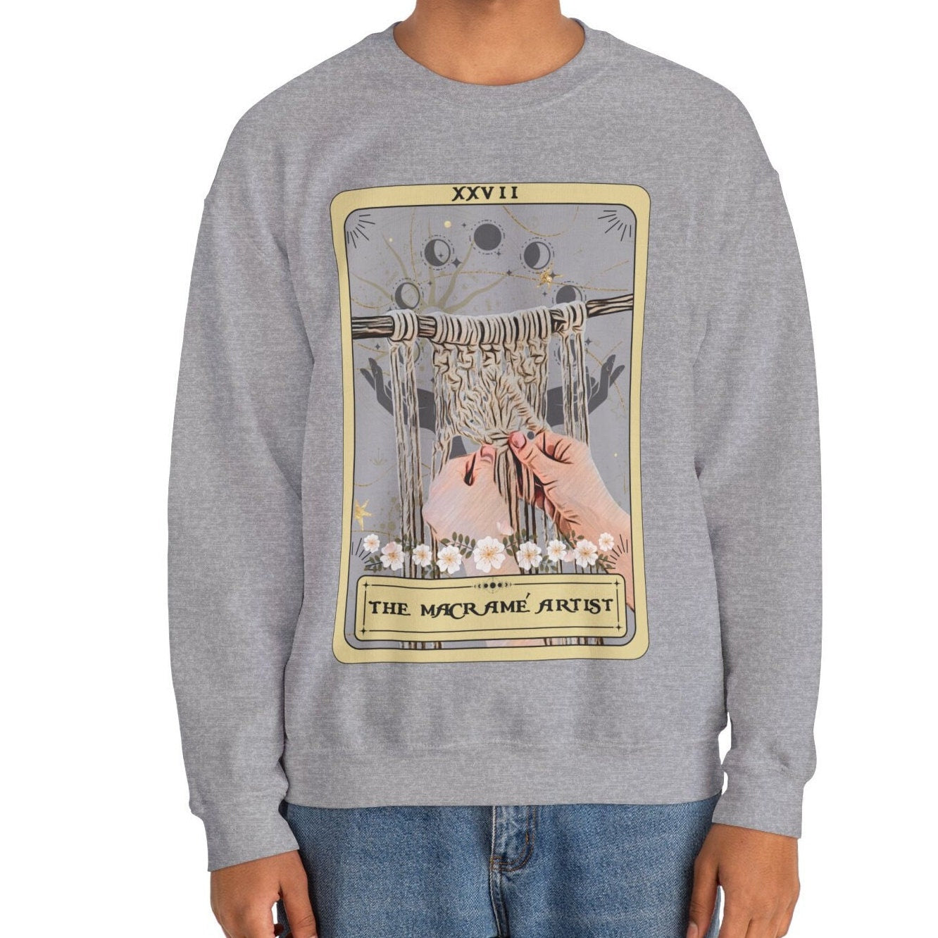 The Macrame Artist Tarot Card Sweatshirt