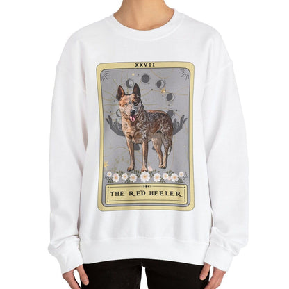 The Red Heeler Tarot Card Sweatshirt, Australian Cattle Dog