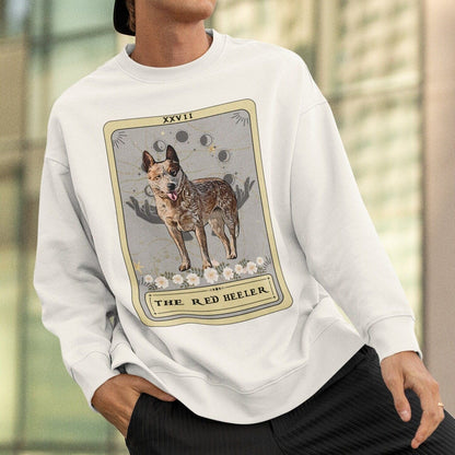 The Red Heeler Tarot Card Sweatshirt, Australian Cattle Dog