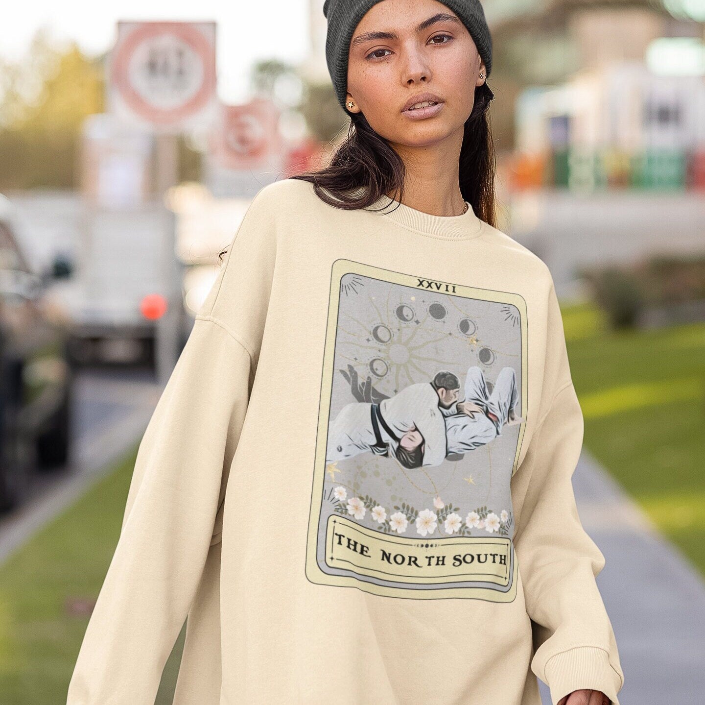 Jiu Jitsu Sweatshirt, The North South Tarot Card