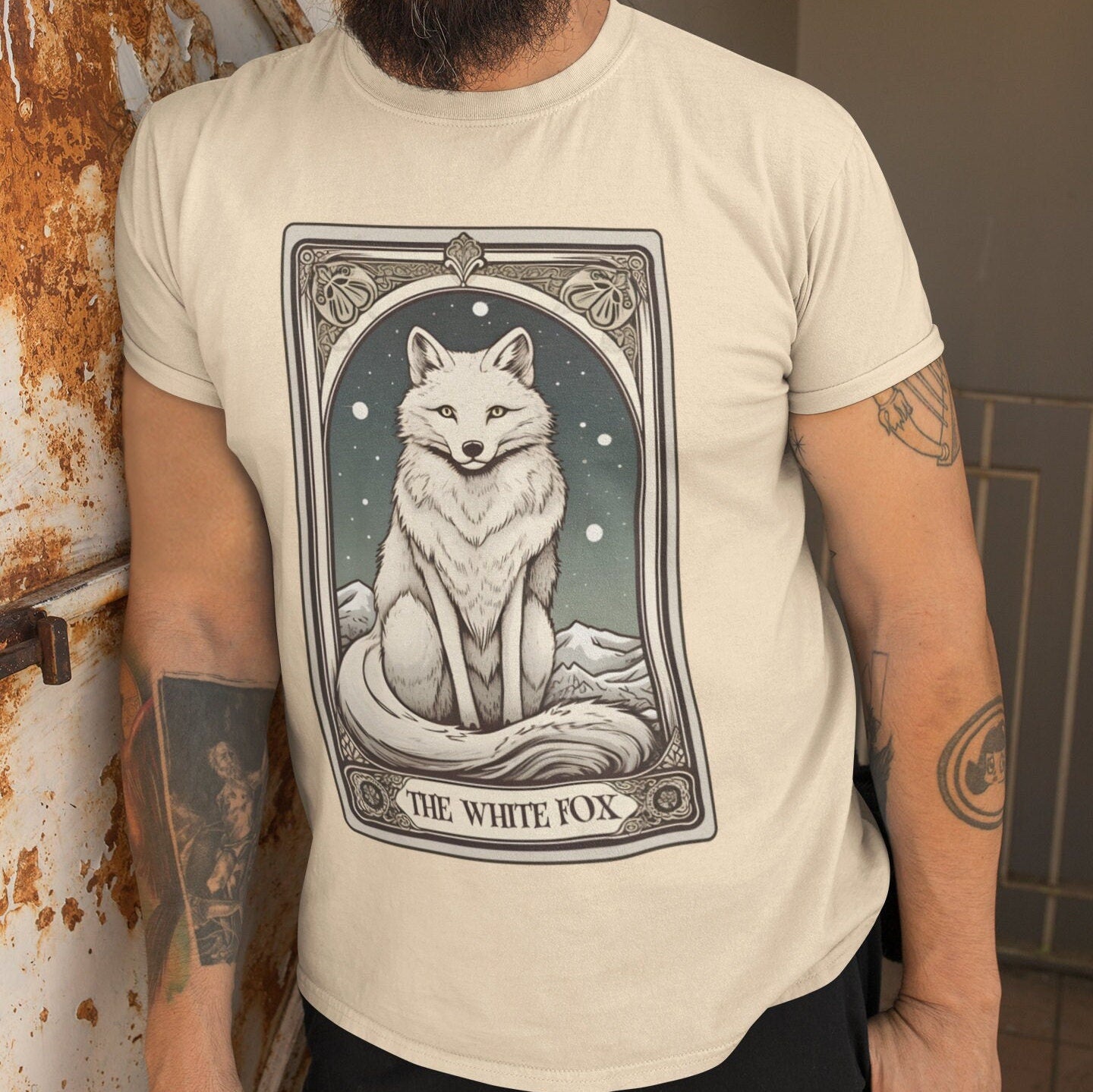 The White Fox Tarot Card Shirt