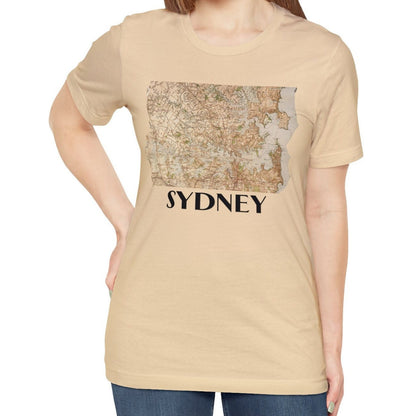 Sydney City Vintage Map T-shirt Australia