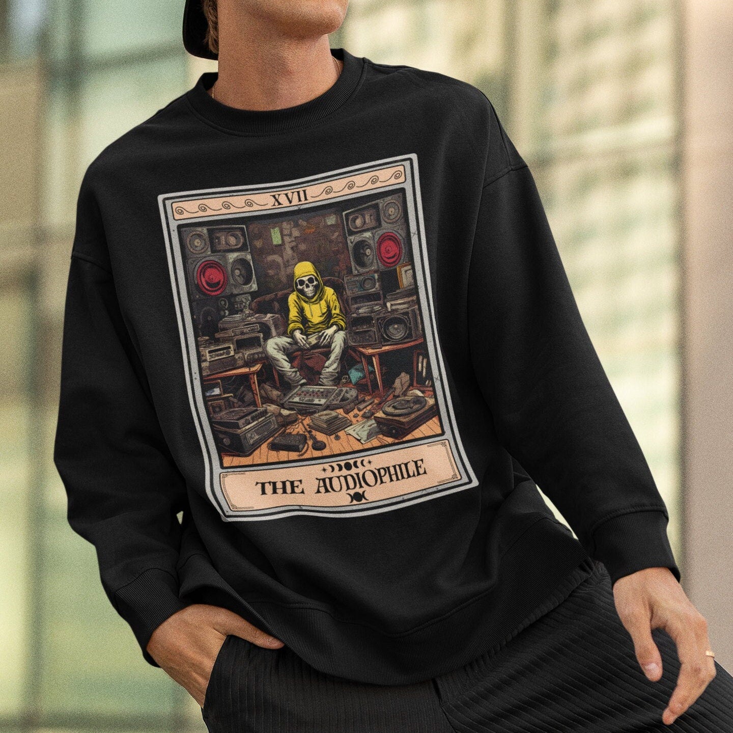 The Audiophile Tarot Card Sweatshirt