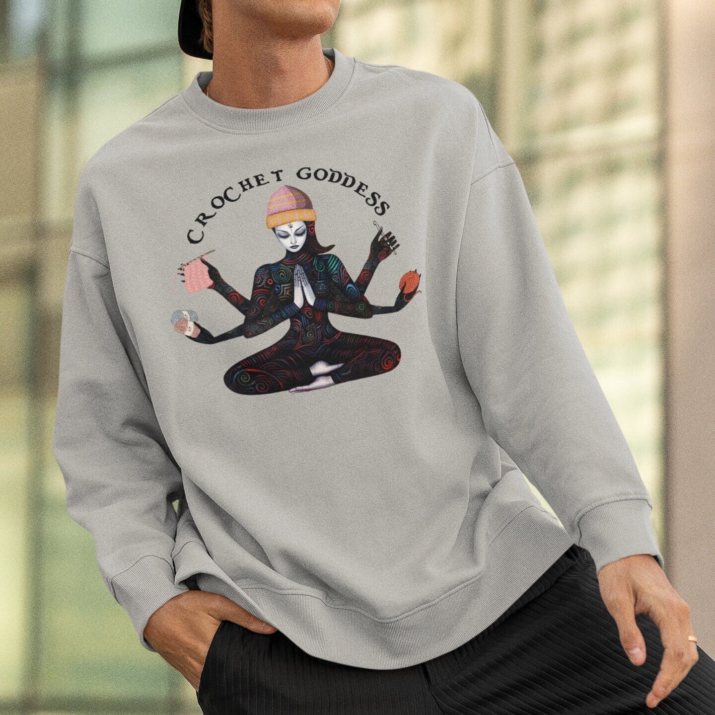 Crochet Goddess Sweatshirt