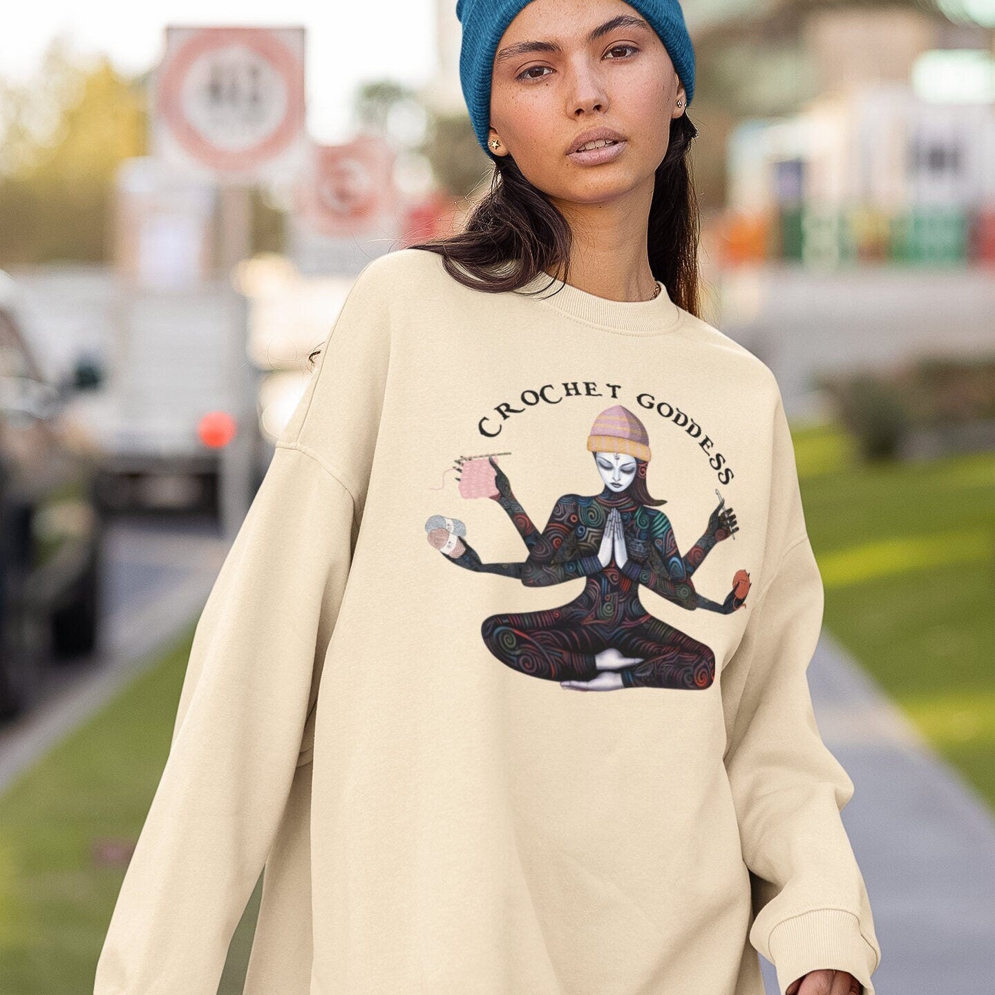 Crochet Goddess Sweatshirt