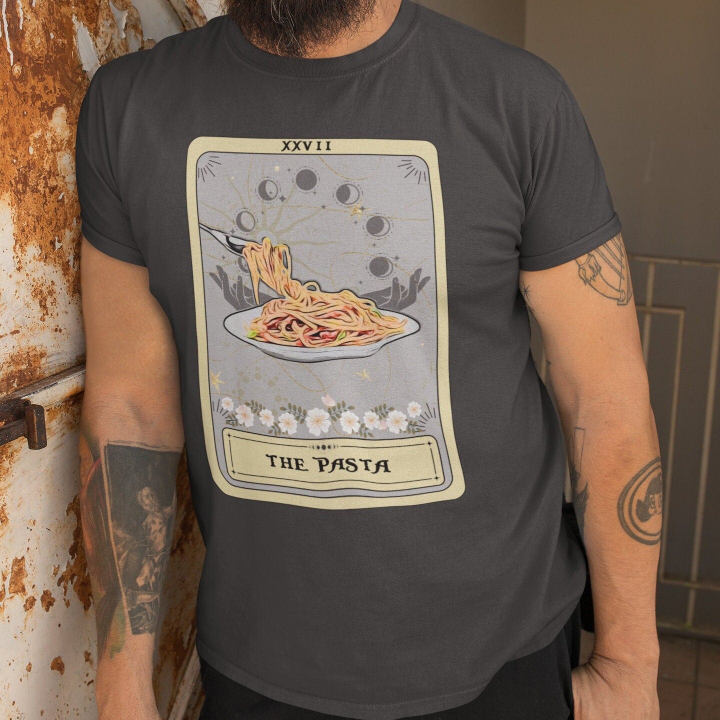 The Pasta Tarot Card Shirt, Spaghetti Lover Italian Food