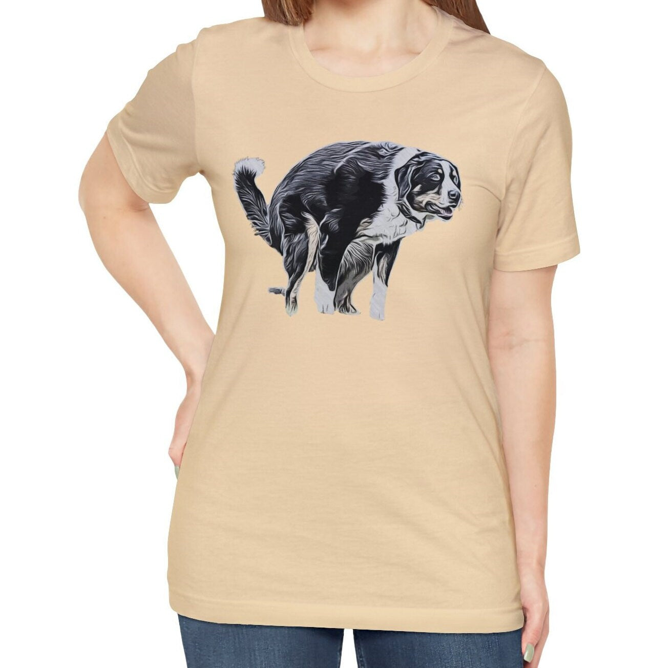 Pooping Bernese Mountain Dog Shirt, Pooping Dog